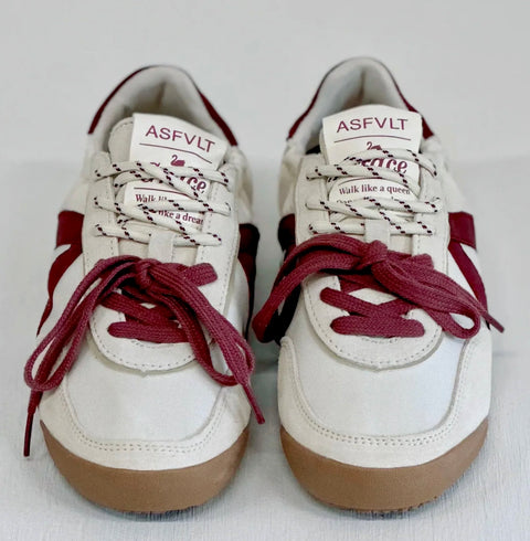 ASFVLT Grace Sneaker - Cream/Cabernet