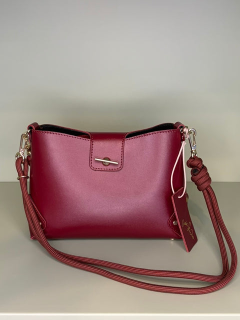 Craie Studio Origami Crossbody Bag - Cherry