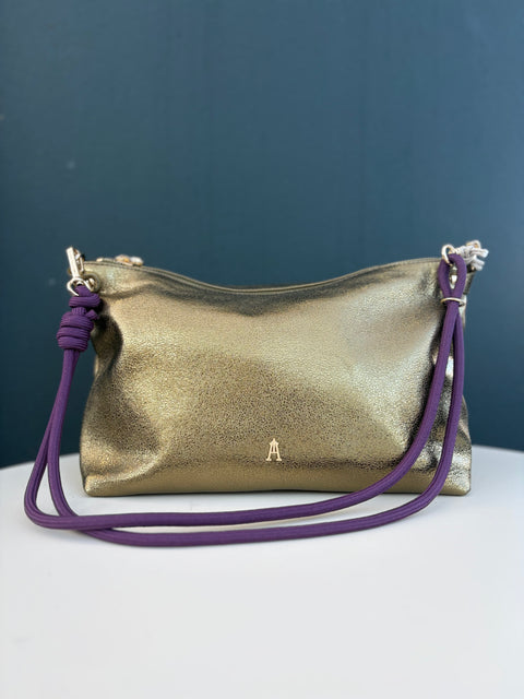 Craie Studio Mallow Crossbody Bag - Metal Khaki