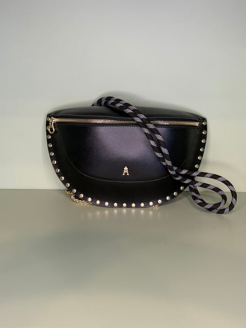 Craie Studio Smile Clou Studded Crossbody Bag - Noir