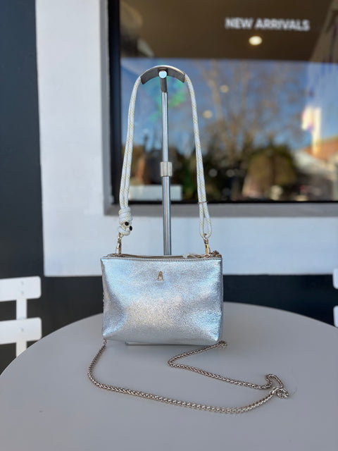 Craie Studio Duo Crossbody Bag - Argent