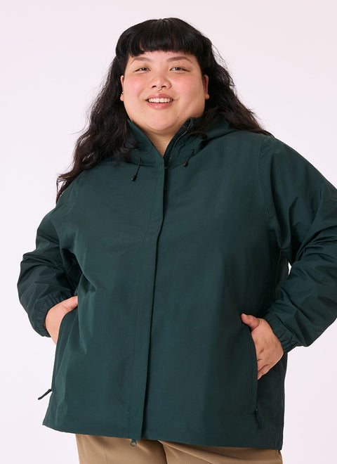 Amble Elements Waterproof Jacket - Eucalyptus
