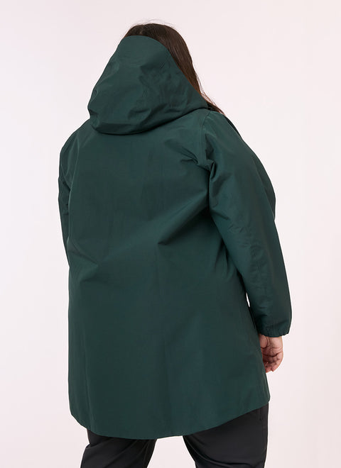Amble Refuge Waterproof Jacket - Eucalyptus