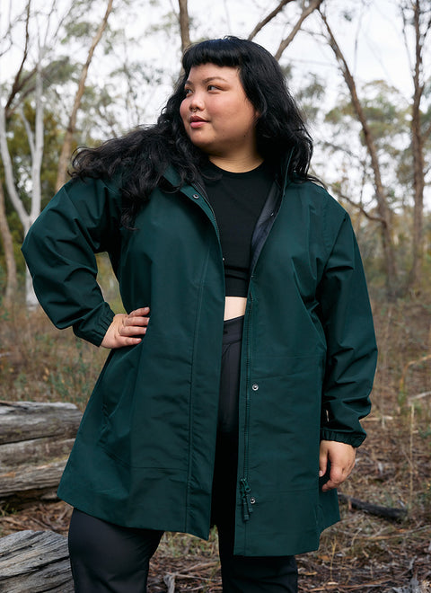 Amble Refuge Waterproof Jacket - Eucalyptus