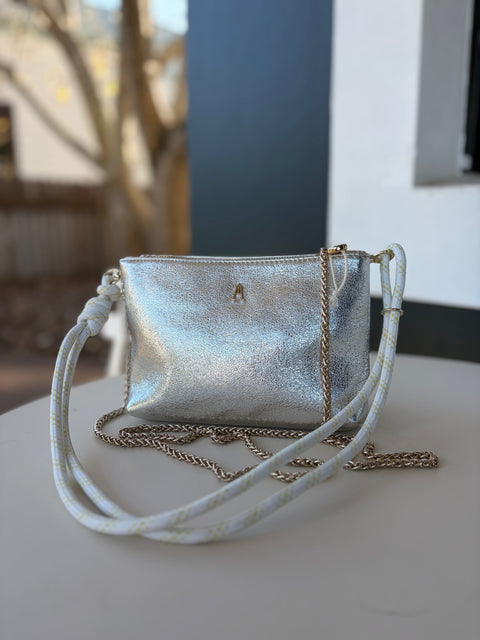 Craie Studio Duo Crossbody Bag - Argent