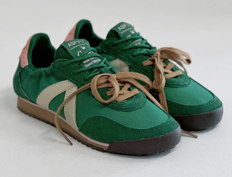 ASFVLT Grace Sneaker - Dark Green/Pink