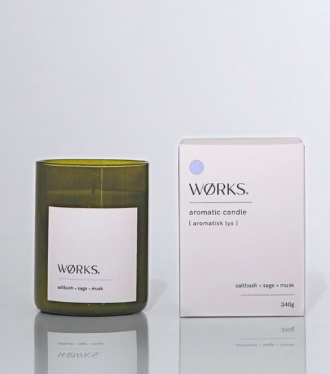 WØRKS Aromatic Candle | Saltbush, Sage, Musk