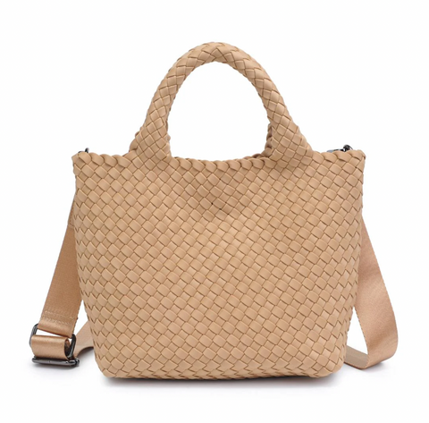 Sol and Selene Woven Neoprene Cross Body Bag - Skys The Limit Small