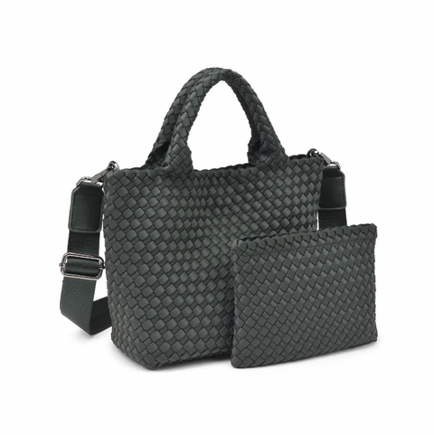 Sol and Selene Woven Neoprene Cross Body Bag - Skys The Limit Small