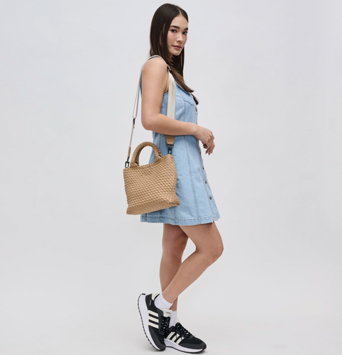 Sol and Selene Woven Neoprene Cross Body Bag - Skys The Limit Small