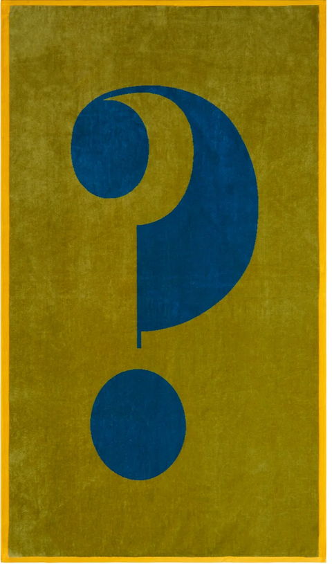 Lateral Objects Question Towel Green
