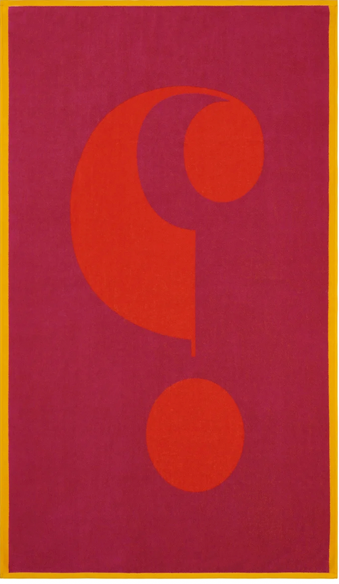 Lateral Objects Question Towel Orange