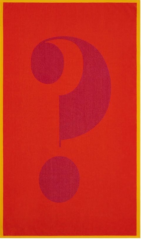 Lateral Objects Question Towel Orange