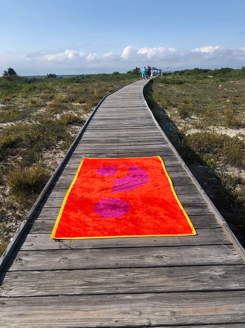 Lateral Objects Question Towel Orange