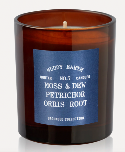 HUNTER CANDLES  NO. 5 MUDDY EARTH / Petrichor, Moss & Dew, Orris Root