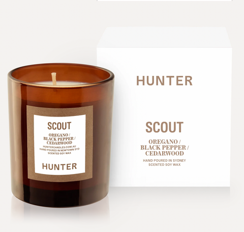 HUNTER CANDLES SCOUT | Oregano, Black Pepper, Cedarwood