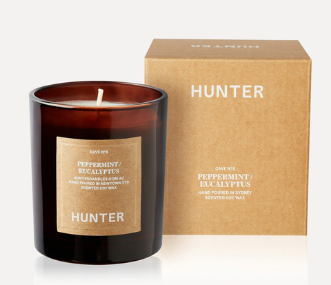 HUNTER CANDLES CAVE | Peppermint + Eucalyptus