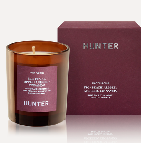 HUNTER CANDLES FIGGY PUDDING | Apple, Cinnamon, Aniseed, Peach