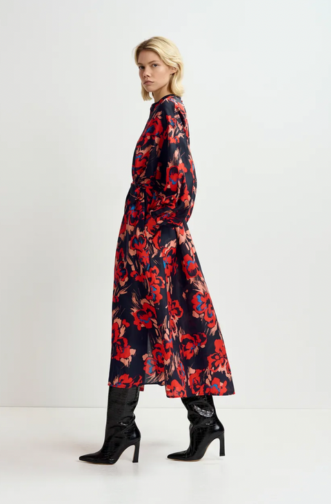 Essentiel Silk Print Dress