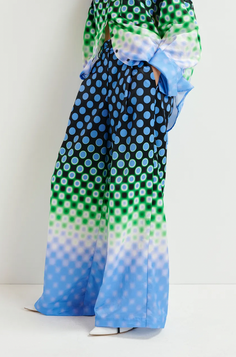 Essentiel Hacie Wide Leg Satin Pants