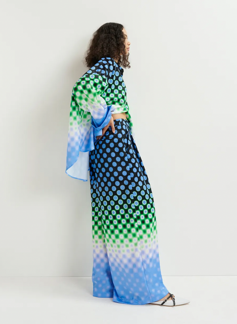 Essentiel Hacie Wide Leg Satin Pants