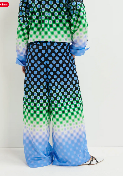 Essentiel Hacie Wide Leg Satin Pants