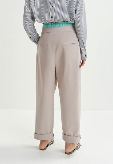 Essentiel Hip Fabric Mix Pants