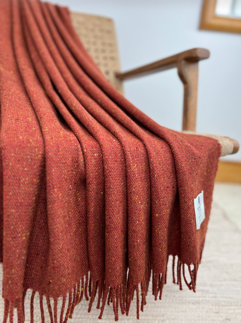 McNutt Of Donegal Lambswool Tweed Throw