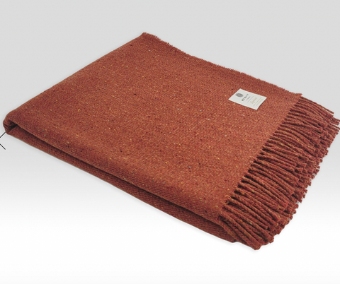 McNutt Of Donegal Lambswool Tweed Throw