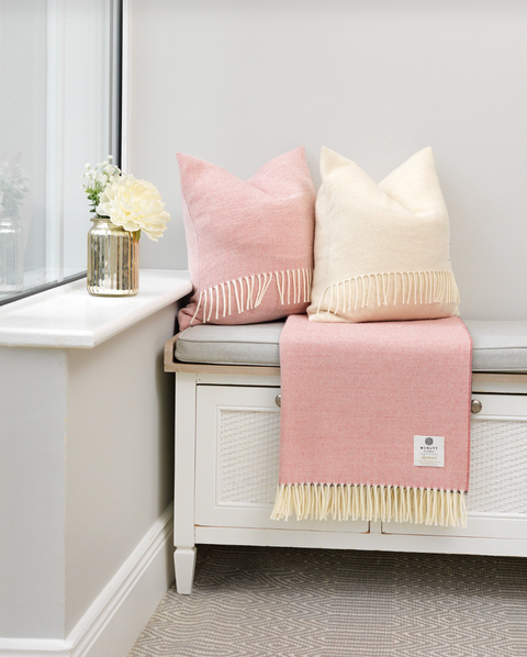 McNutt Of Donegal Merino Lambswool Herringbone Throw