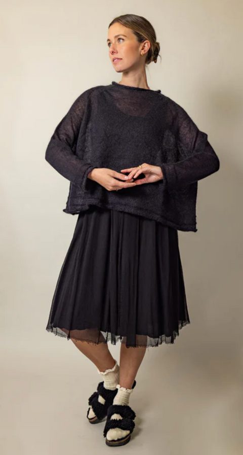 Luna Gallery Mohair Raglan Sleeve Sweater