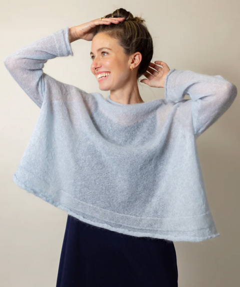 Luna Gallery Mohair Raglan Sleeve Sweater