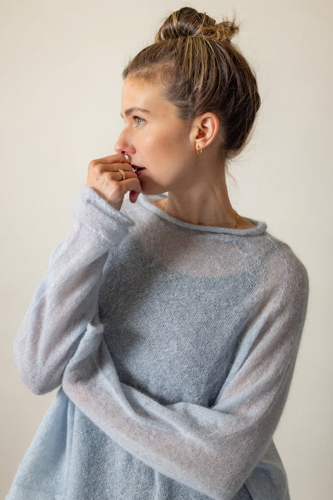 Luna Gallery Mohair Raglan Sleeve Sweater