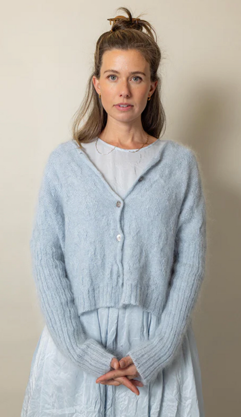Luna Gallery Mohair and Merino Diamond Crop Cardi