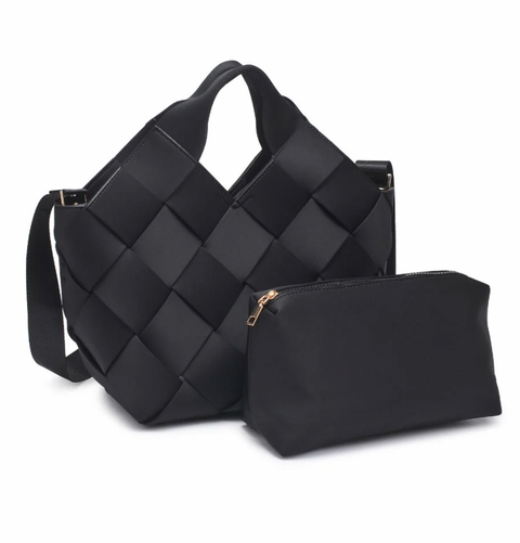 Sol and Selene Woven Neoprene Cross Body Bag - Resilience