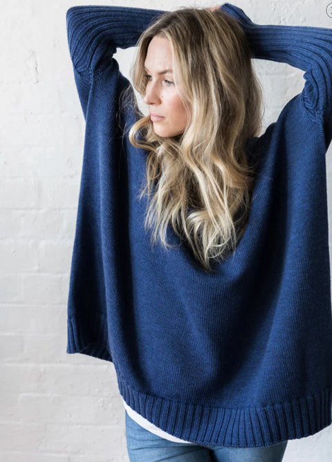 Luna Gallery Merino Wool Turtle Neck Jumper Dress