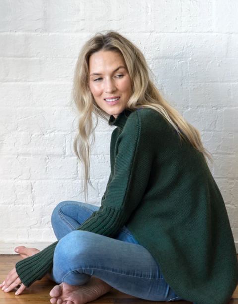 Luna Gallery Merino Wool Turtle Neck Jumper Dress