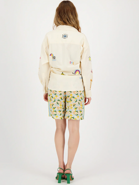 ME369 Madison Oversized Embroidered Shirt