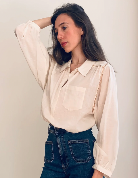Marie Louise De Monterey New Birkin Blouse