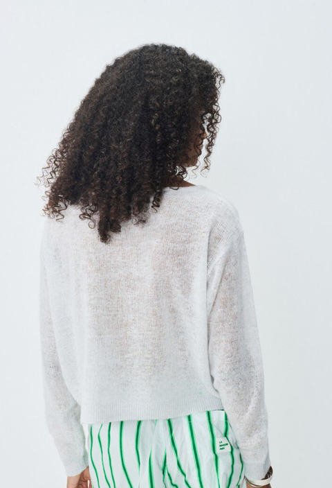 American Vintage Sheer V-Neck Jumper