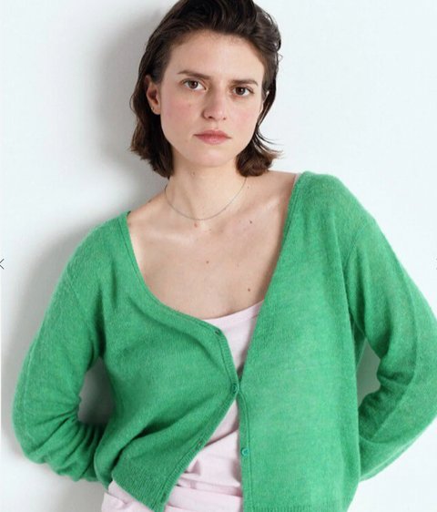 American Vintage Sheer V-Neck Cardigan