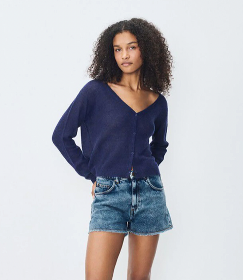 American Vintage Sheer V-Neck Cardigan