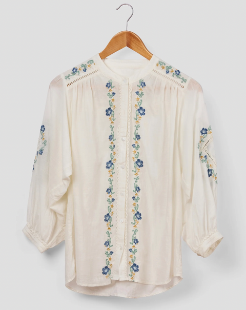 Marie Louise De Monterey Passionflower Blouse