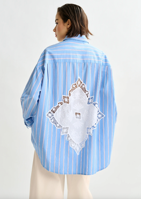 Essentiel Lace Patchwork Shirt