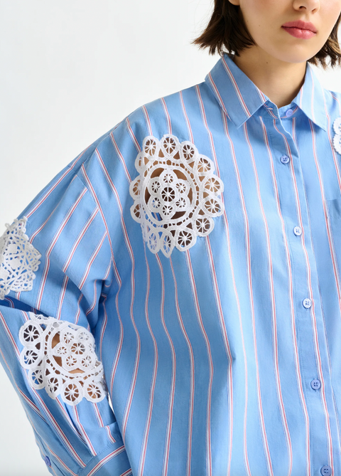Essentiel Lace Patchwork Shirt