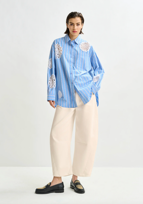 Essentiel Lace Patchwork Shirt