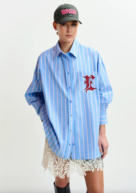 Essentiel Embroidered Stripe Shirt