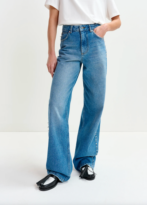 Essentiel Pearl Studded Jeans