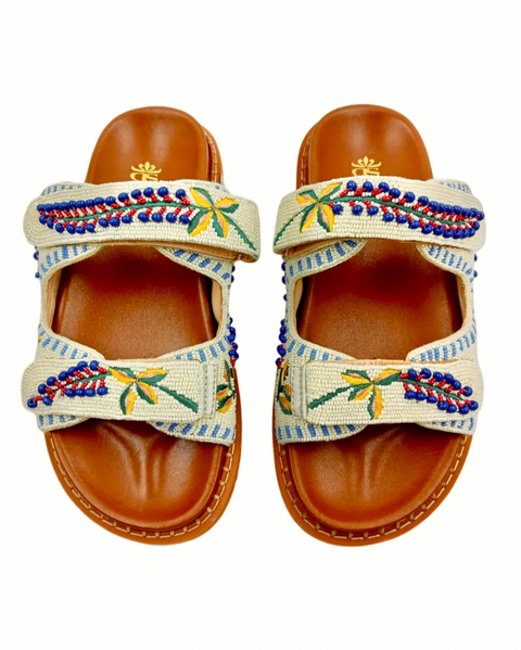 De Siena Meadow Beaded Sandal