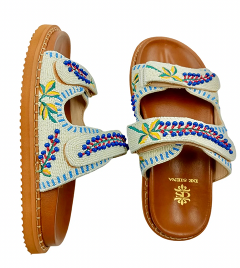 De Siena Meadow Beaded Sandal